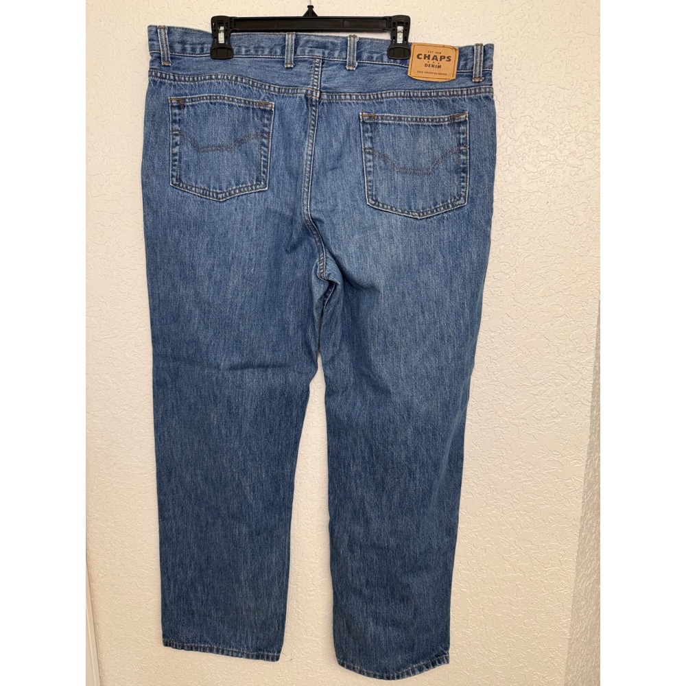Mens Chaps Denim‎ Jeans True American Brand Cotton Blue 40x32 - Picture 2 of 5